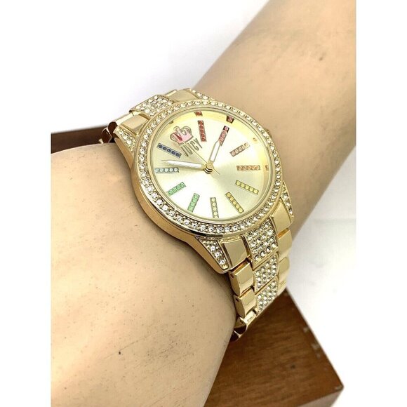 Juicy By Juicy Couture Women's Watch JC/5014 Quartz Gold Stainless Steel 34mm - Picture 6 of 14